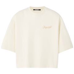 Corto Tシャツ 刺繡入りボクシーTシャツ / ライトイエロー / 25aw new