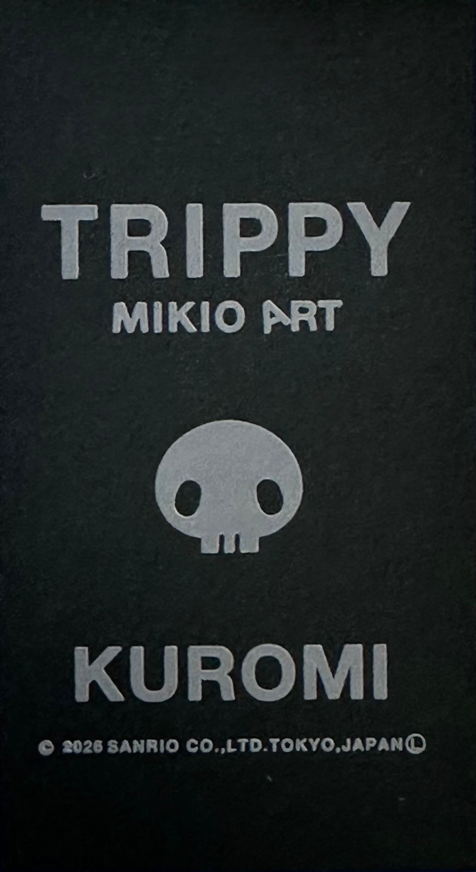 KUROMI TR-096 3DプリントTシャツ/ クロミ/ WHITE/ 2026SS NEW