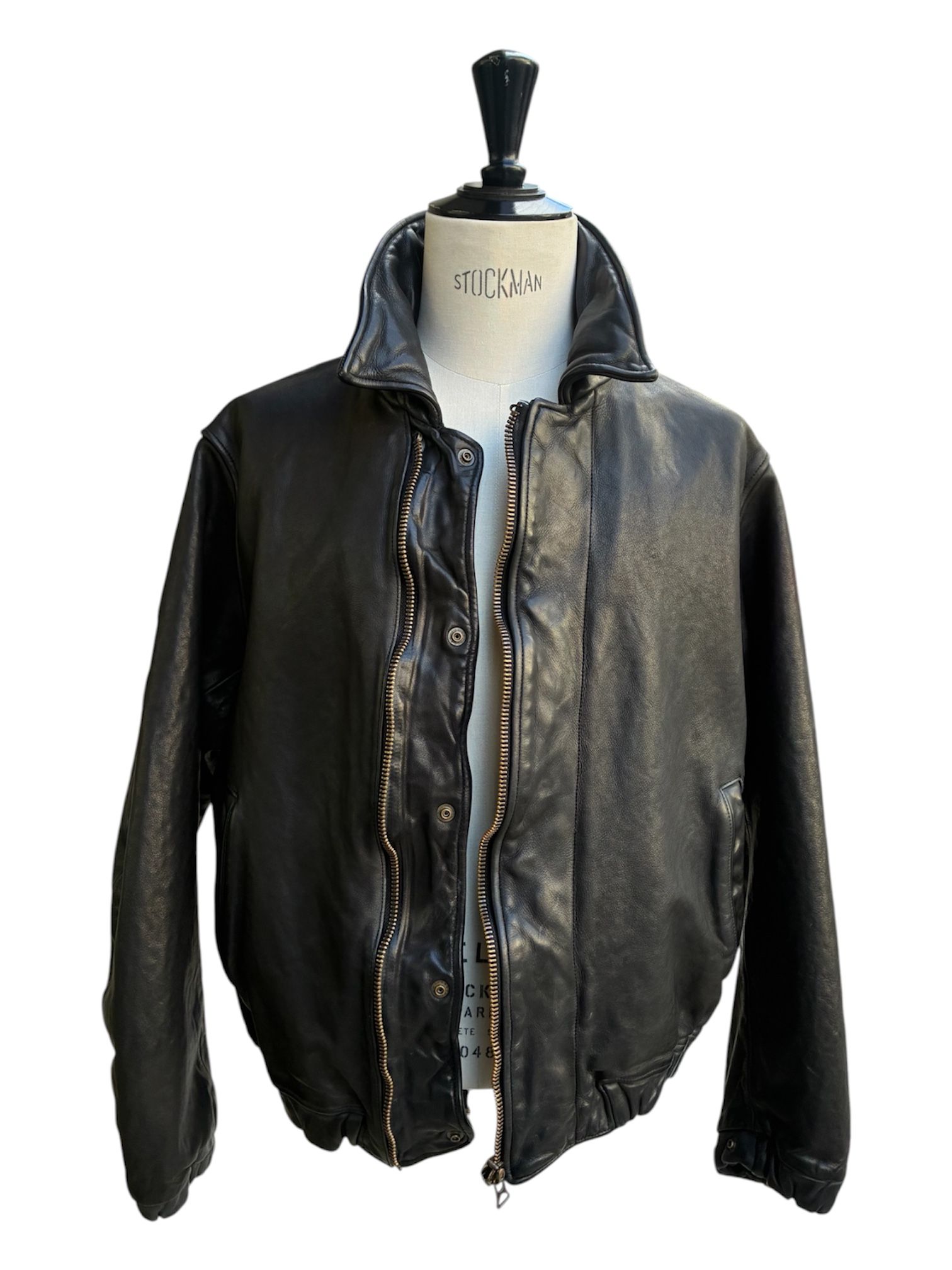 Garment dyed cow leather blouson / 2026AW / NEW