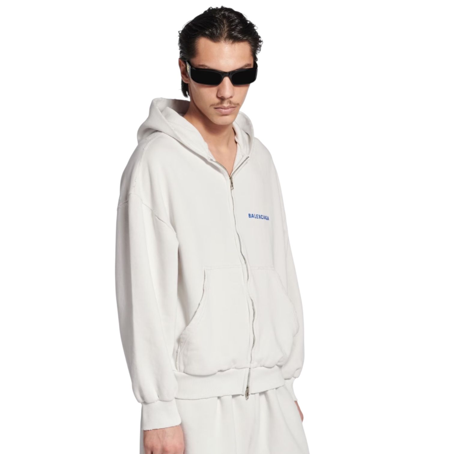 ●送料込●BALENCIAGA●Balenciaga Back ジップアップ フーディ BALENCIAGA - BALENCIAGA BACK ジップアップ フーディー
