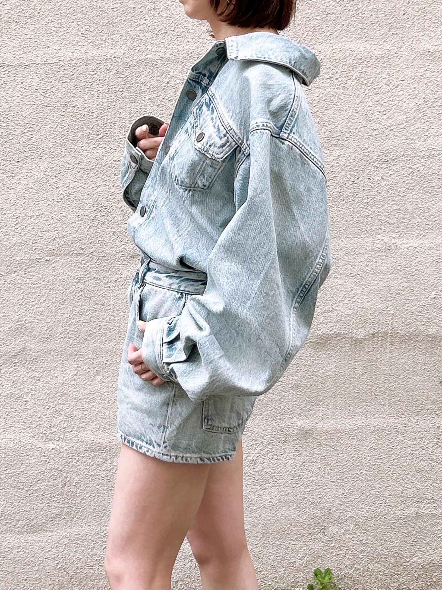 HAIKURE デニム サロペット/ BLUE/ 2026SS NEW