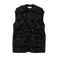 CHECK-QUILT VEST / 中綿ベスト / ブラック / 24AW