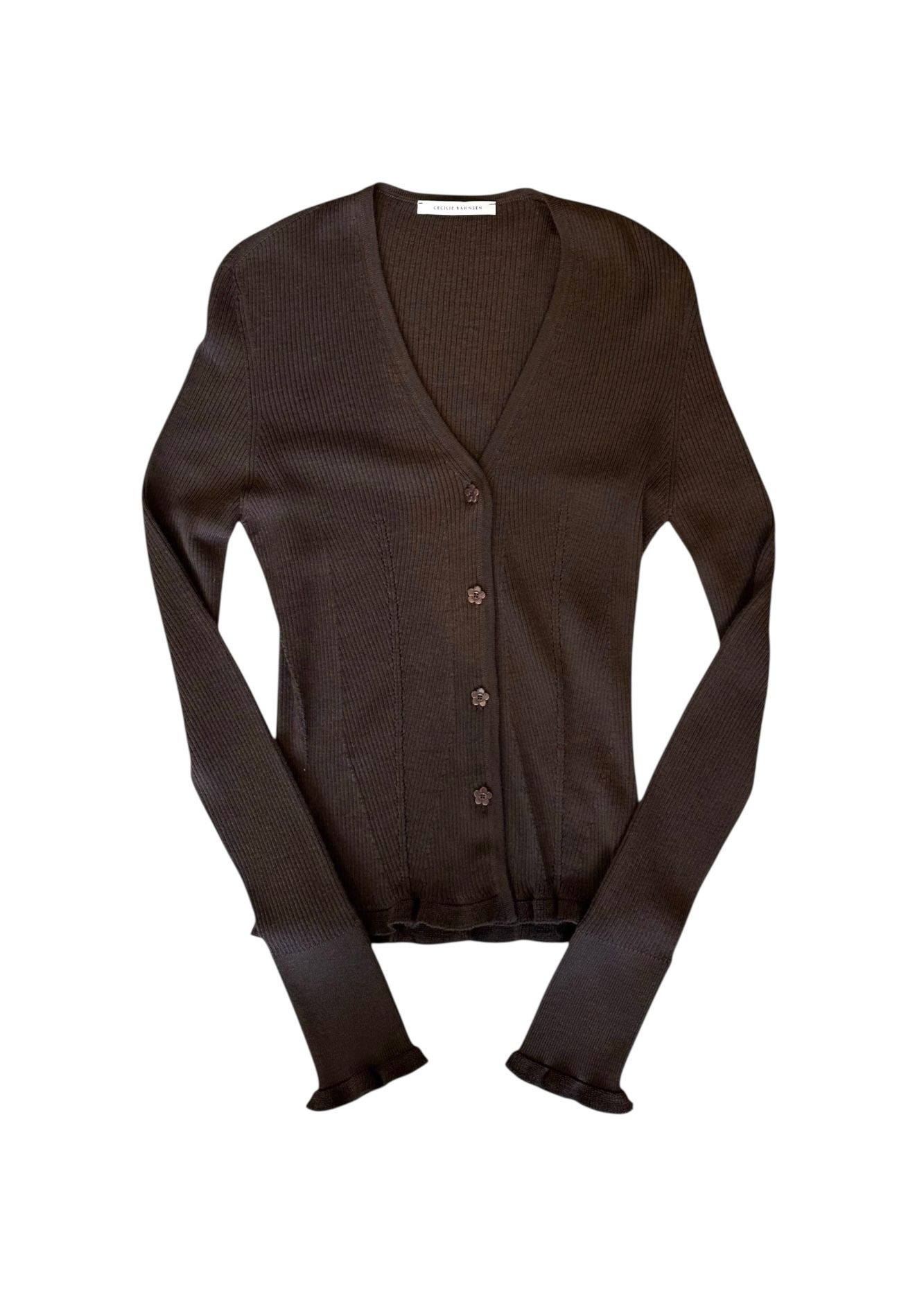 BENTLEY CARDIGAN ベントレーカーディガン / シームレスニット / ブラウン / 2025aw