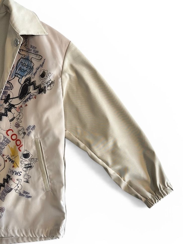 SNOOPY TR-104 3Dコーチジャケット/ スヌーピー/BROWN / 2026SS NEW