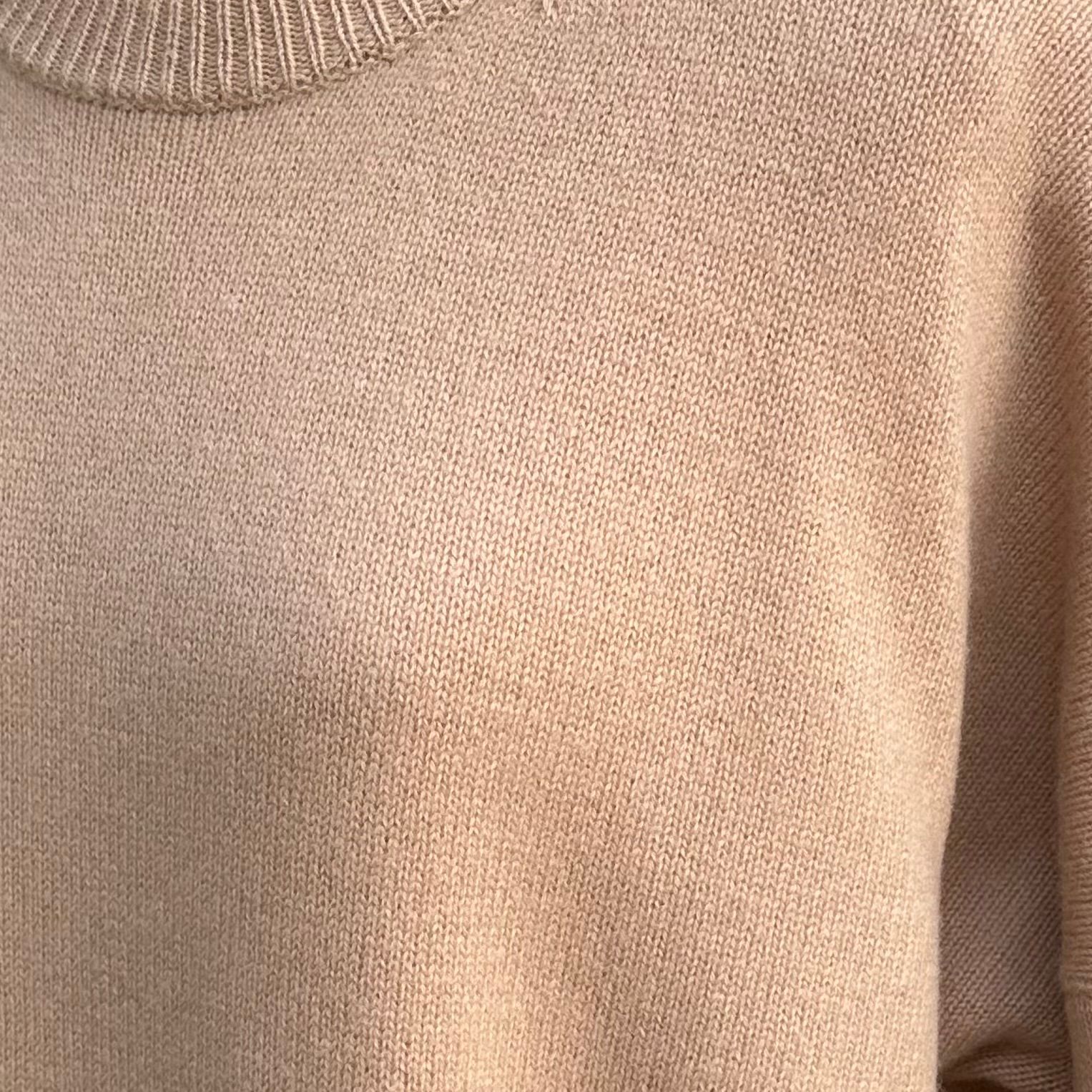 クルーネック ロング ニットワンピース / レディース / ベージュ