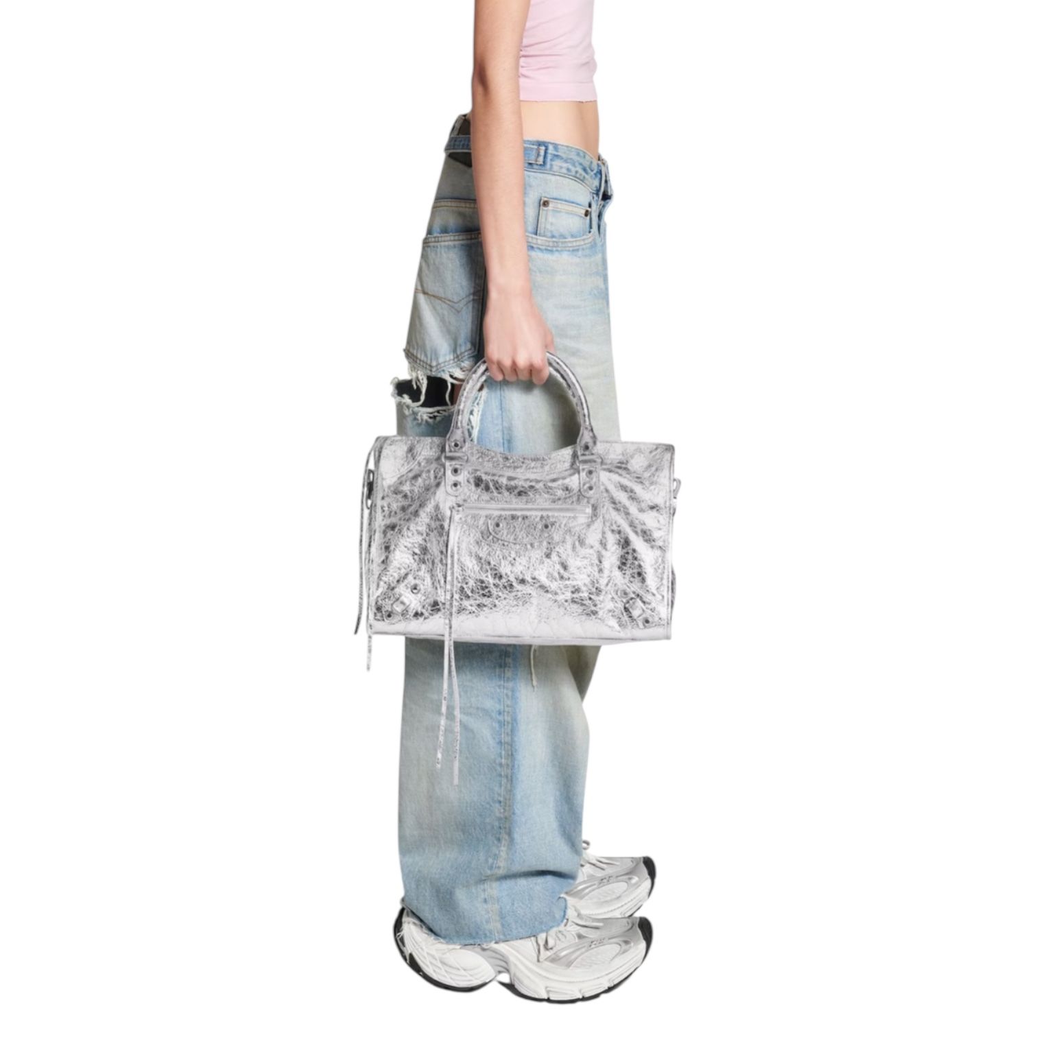 City バッグ ミディアム / シルバー /  2025aw NEW