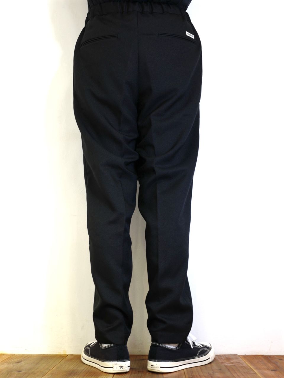COOTIE PRODUCTIONS - Polyester Twill Pin Tuck Easy Pants (BLACK