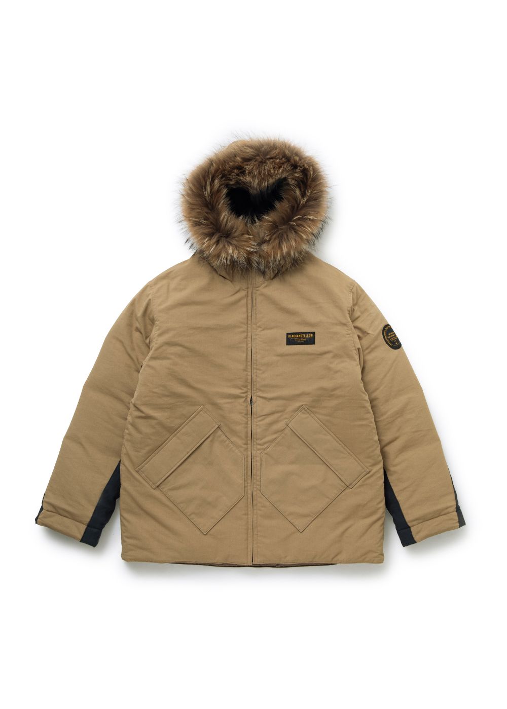 RATS - MILITARY HOODED JKT (BEIGE) / ミリタリー パフ ジャケット