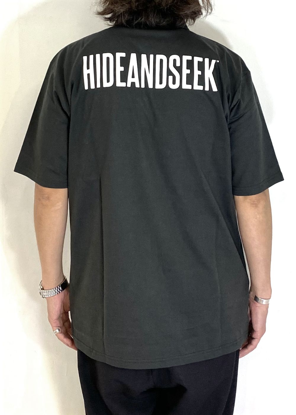 HIDE AND SEEK - 【ラスト1点】Polo S/S Shirt (CHARCOAL GRAY