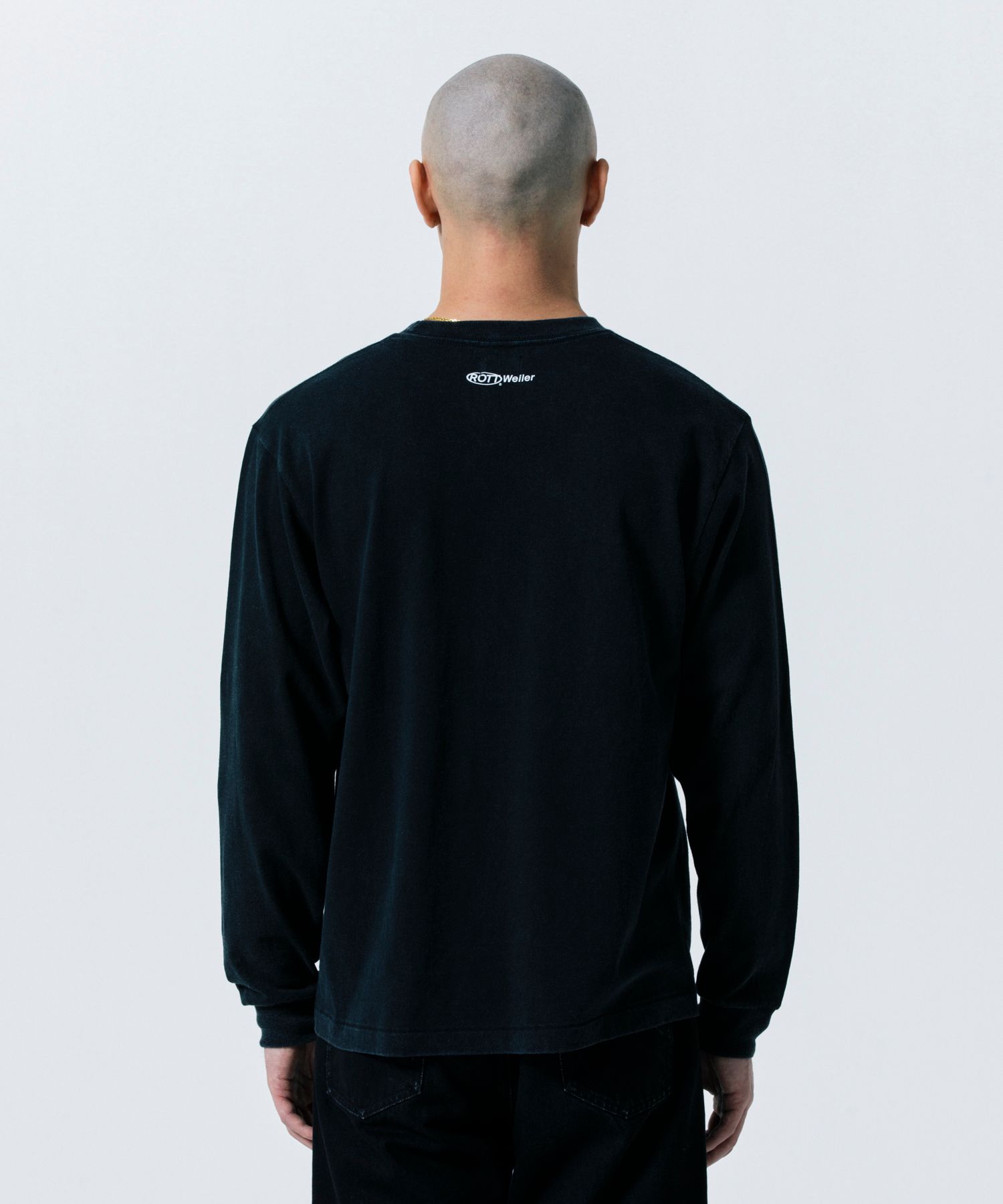 PIG COLLEGE LSTEE (BLACK) / プリント Tシャツ