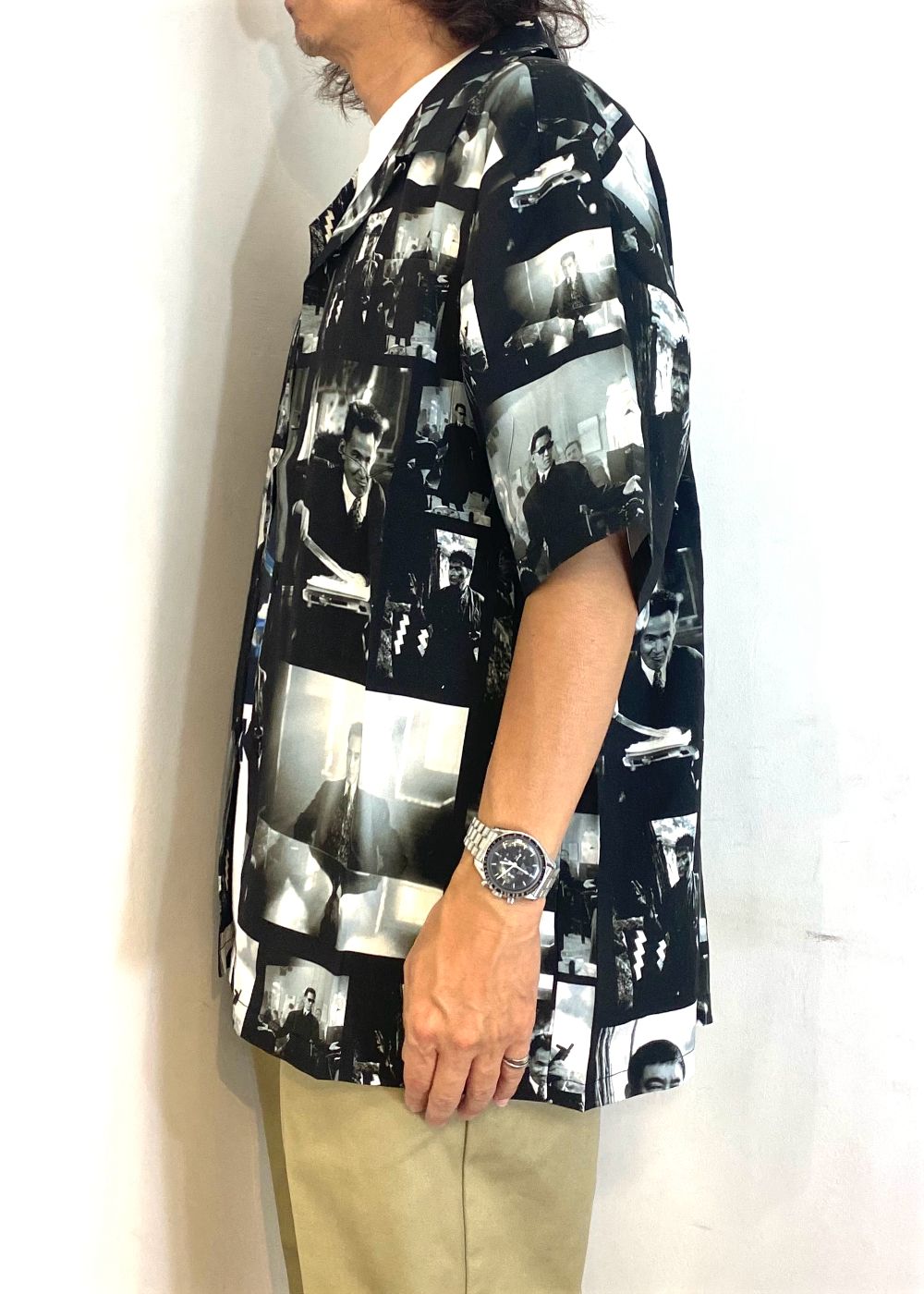 Black rain S/S shirts (BLACK) / ×ブラックレイン コラボ アロハシャツ