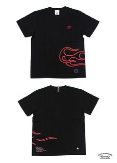 PRINT S/S TEE (BLACK) / アンライバルド コラボT