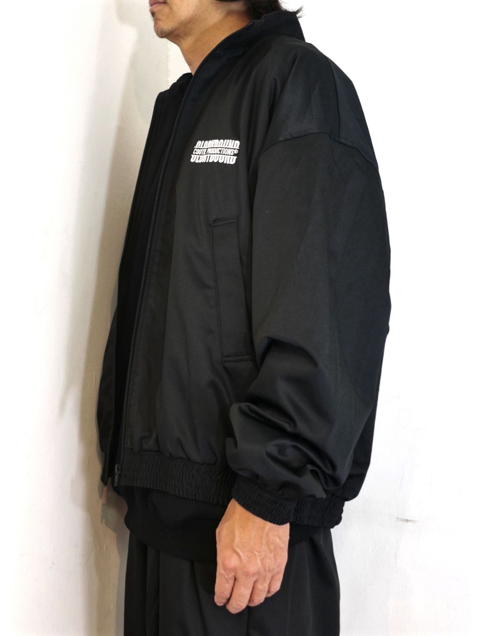 COOTIE PRODUCTIONS - Polyester Twill Track Jacket (BLACK) / ポリエステルツイル  セットアップ トラックジャケット / セットアップ可能 | LOOPHOLE