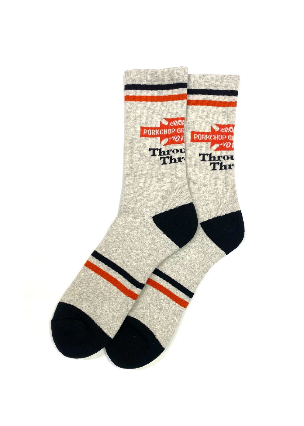 BAR&SHIELD SOX (GRAY) / ジャガード ロゴ ソックス