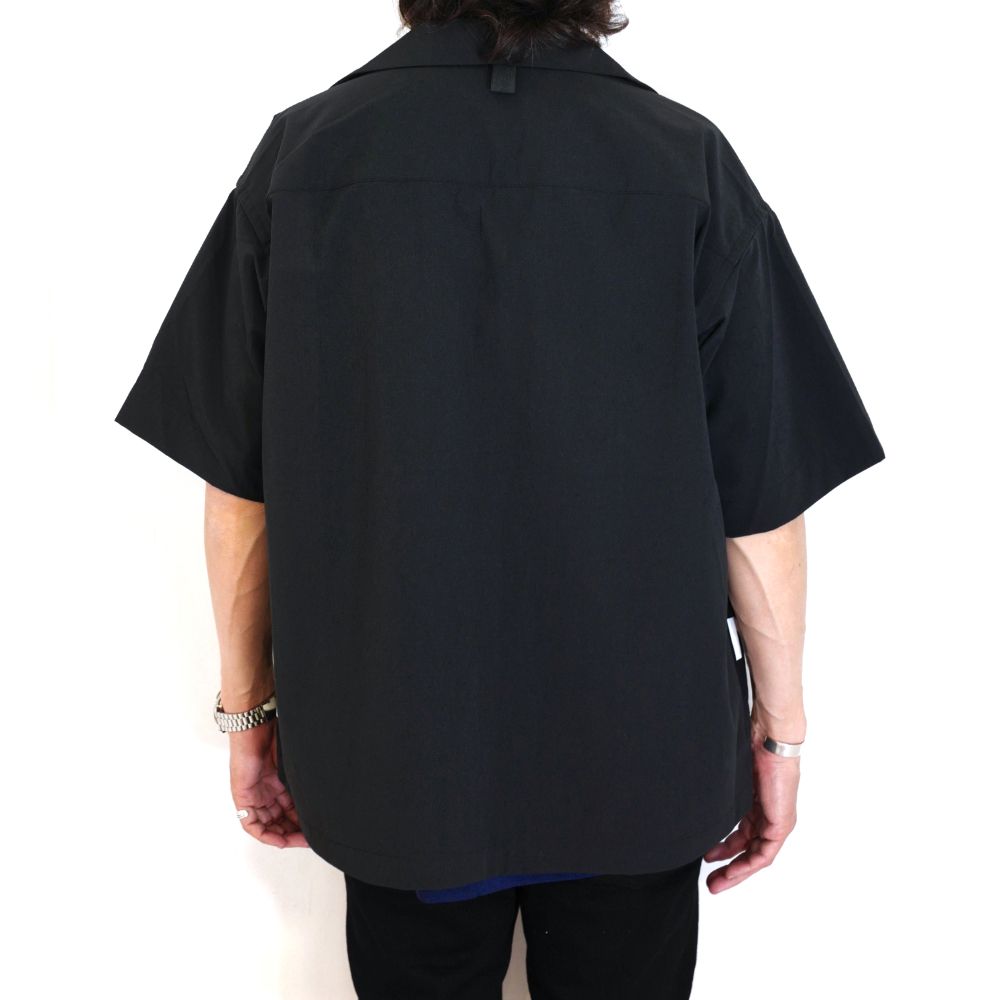 【ラスト1点】CORDURA® WATER-REPELLENT SHIRTS (BLACK) / ストレッチ S/S シャツ