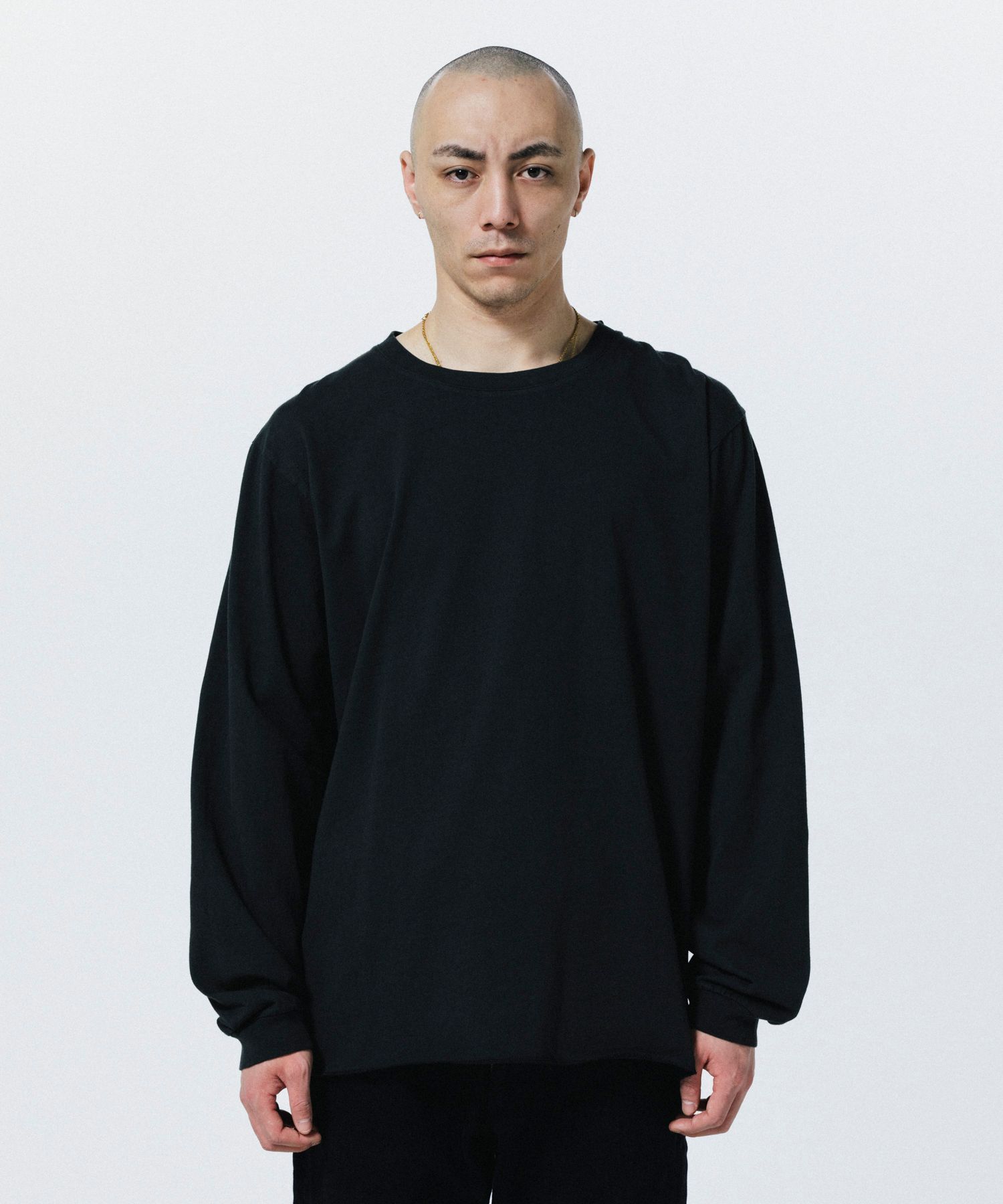 R9 PHOTO LS TEE (BLACK) / フォトプリント オリジナル Tシャツ