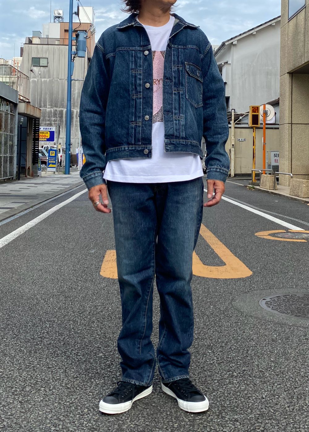 S.Denim Regular Straight Jeans (USD) / ストレート ユーズド デニムパンツ / セットアップ可能