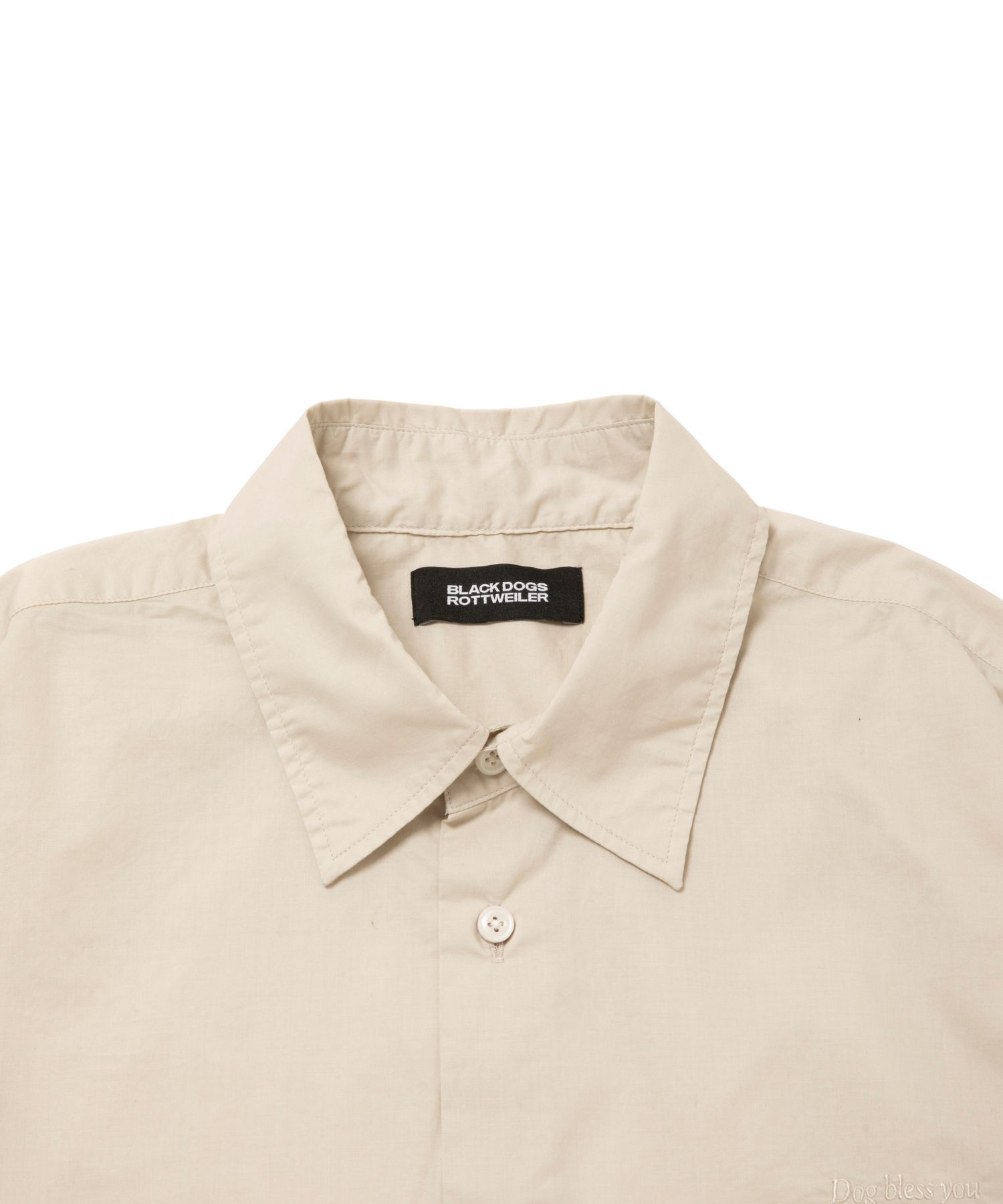 R9 TYPEWRITER SHIRT (IVORY) / タイプライター レギュラー カラー シャツ