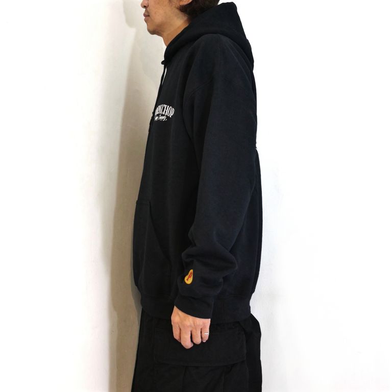 PORKCHOP GARAGE SUPPLY - PORK BACK HOODIE (BLACK) / ポークバック 