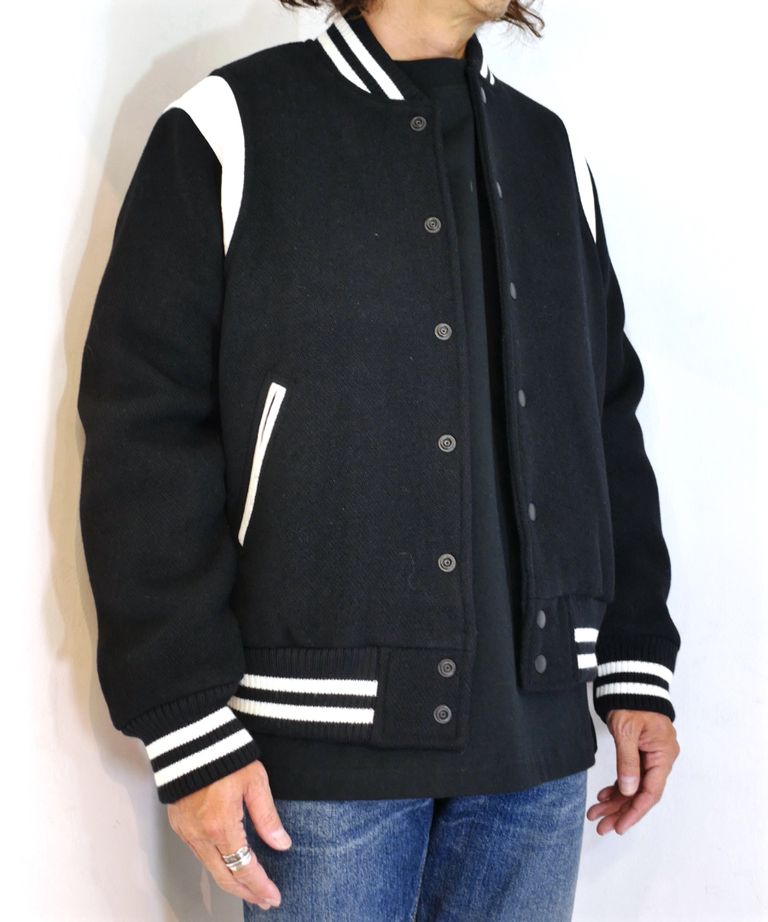MINEDENIM - Wool Melton & Leather Studium Jamper (BLT 