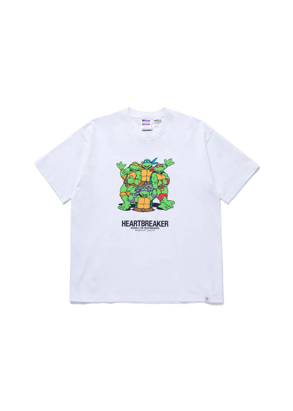 S/S PRINT T "TURTLES" (WHITE) / ミュータントタートルズ コラボ Tee