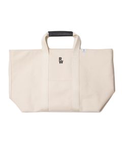 【ラスト1点】CANVAS TOTE BAG (WHITE) / 定番キャンバストートバッグ (ラージ)