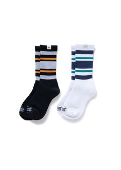 2 Pcs LINE SOCKS "LARRY" (NAVY) / 2パック ラインソックス