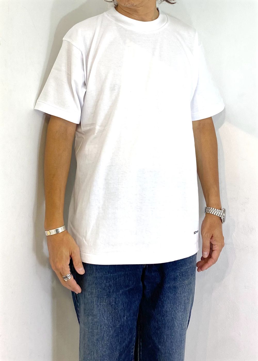 2 Pcs S/S PACK LOGO TEE "SS PACK" (WHITE) / 2ピース パック Tシャツ