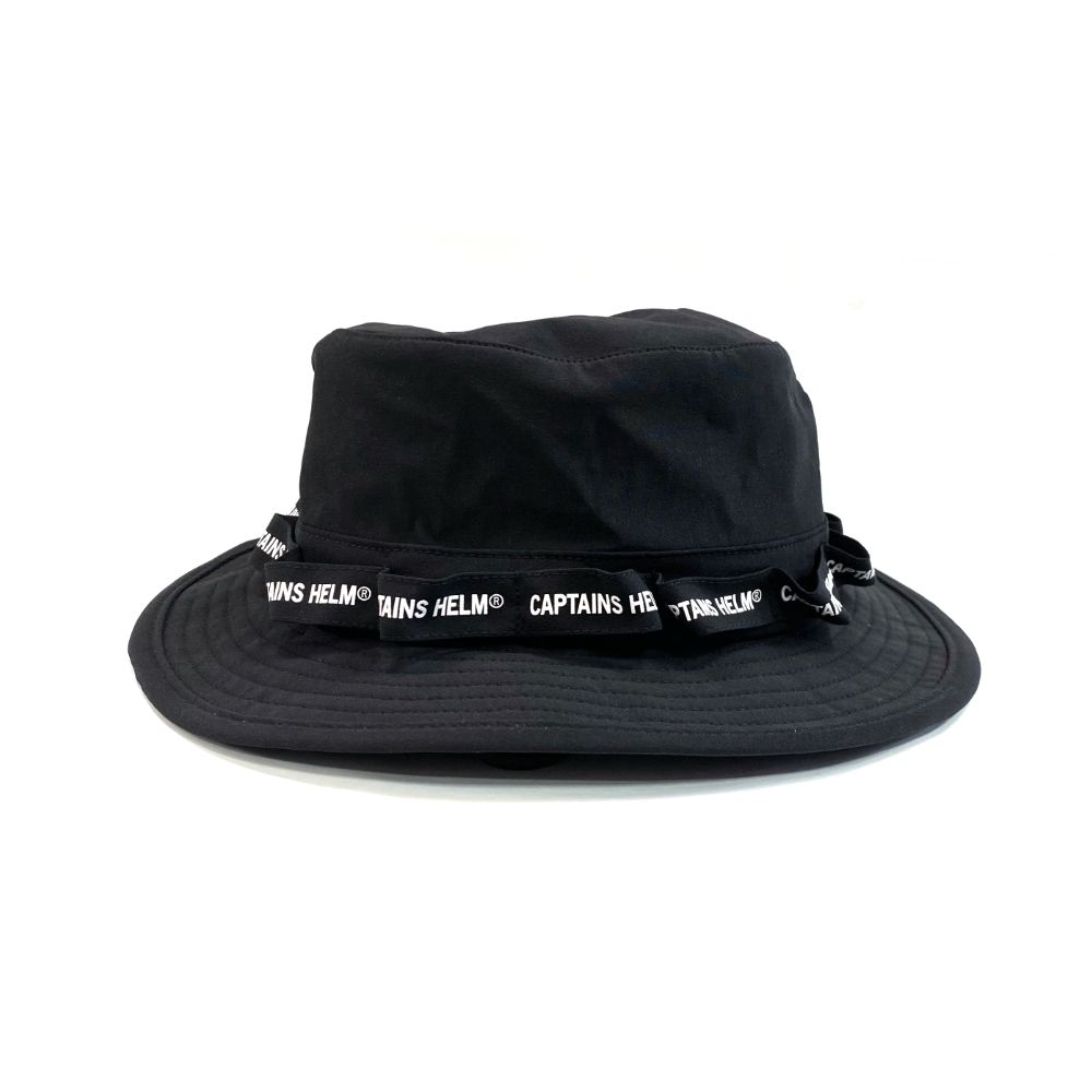 CAPTAINS HELM - DRY STRETCH SURF SAFARI HAT (BLACK) / ドライ