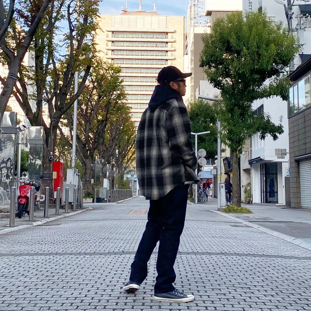 【ラスト1点】Wool Flannel Ombre Work SH (WPT) / オンブレチェック フランネル ワークシャツ