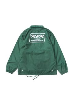 LOOPHOLE 20th ANNIVERSARY PRINT WINDBREAKER (IVY GREEN) / ループホール20周年記念 コーチジャケット