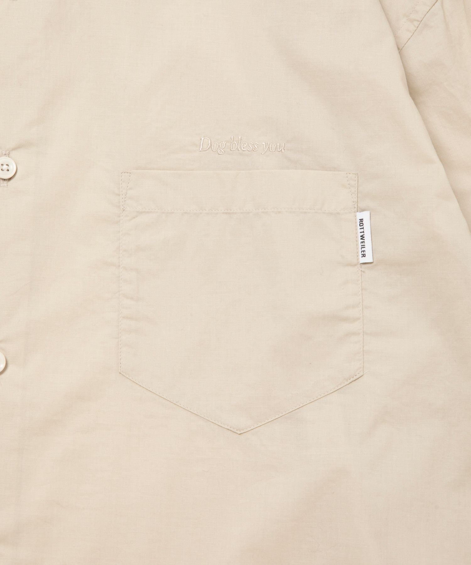 R9 TYPEWRITER SHIRT (IVORY) / タイプライター レギュラー カラー シャツ