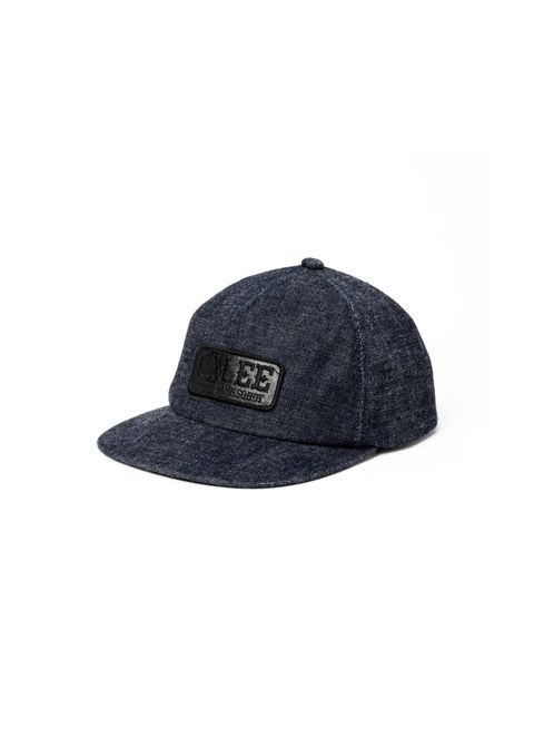 LEATHER WAPPEN DENIM CAP (INDIGO BLUE) / レザー ワッペン デニム キャップ