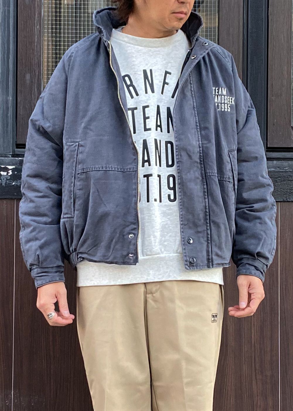 Washed Sailing Jacket (D-GRAY) / オリジナル セーリング ジャケット