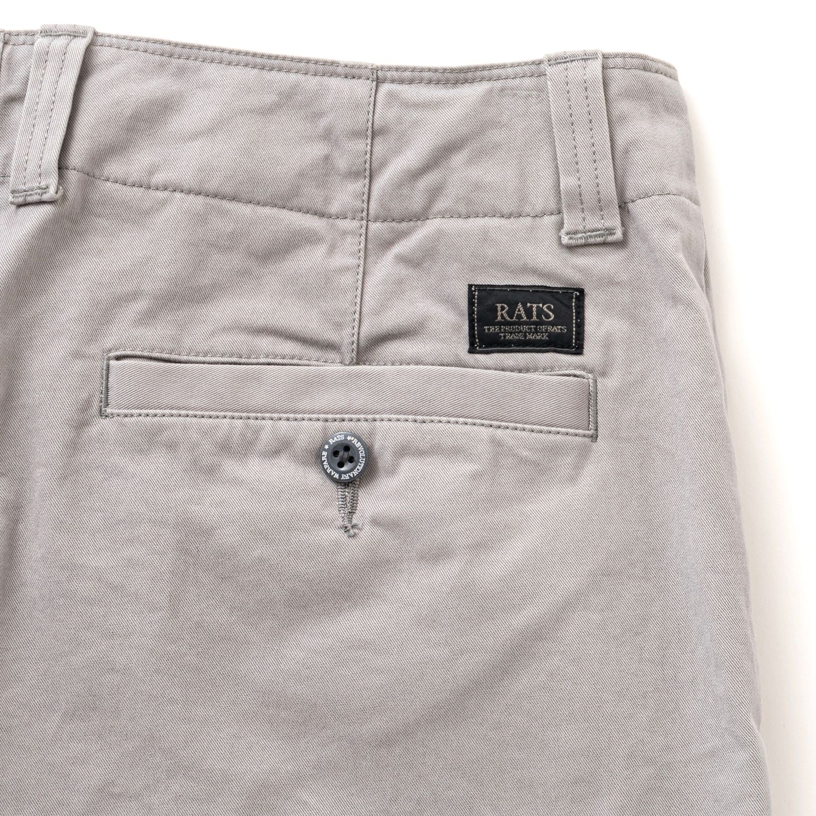 CHINO L/L PANTS SLIM (GRAY) / スリムタイプ チノ パンツ