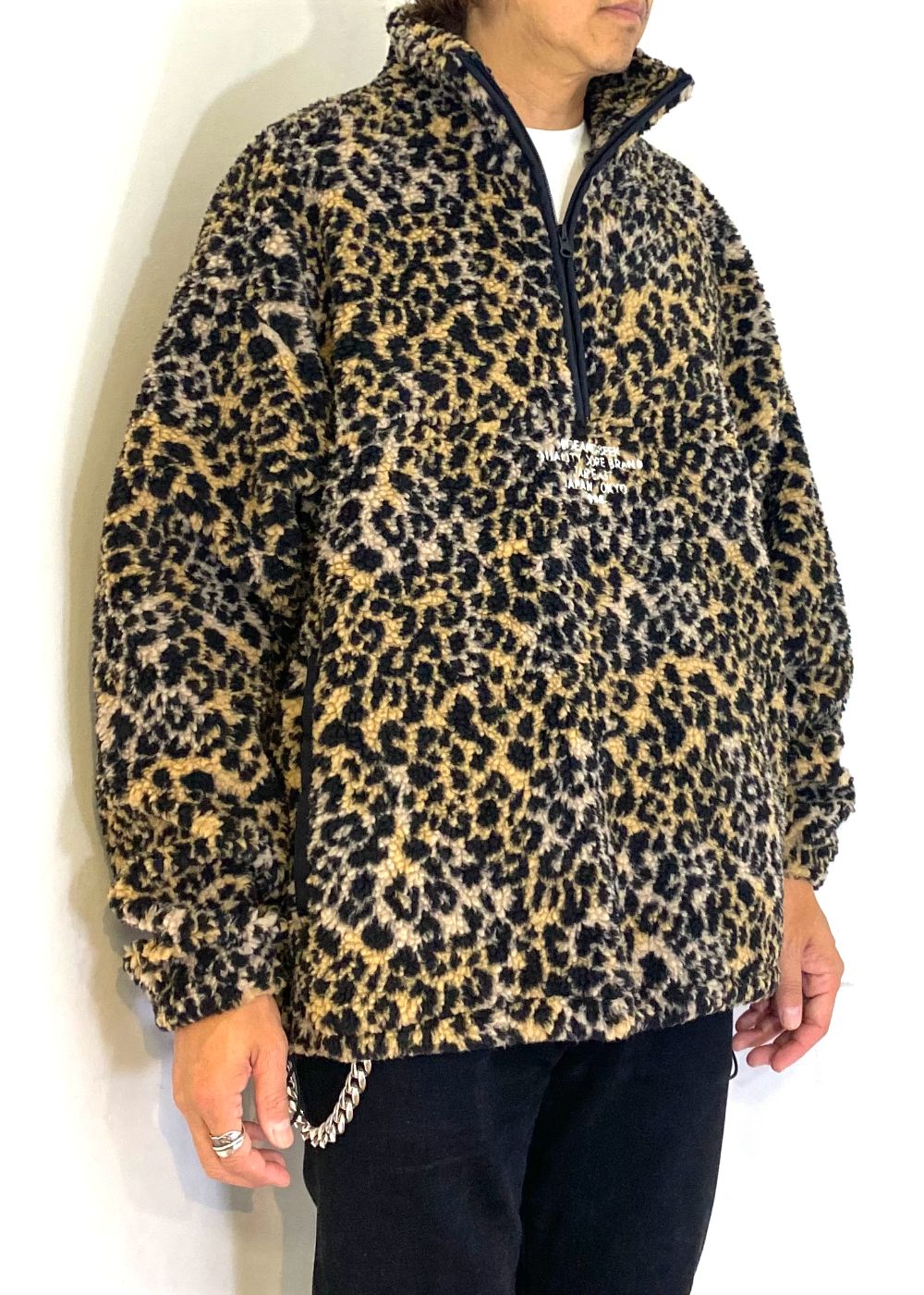 HIDE AND SEEK - BOA HALF ZIP JACKET (PANTHER) / ボアフリース ハーフジップ トラックジャケット |  LOOPHOLE