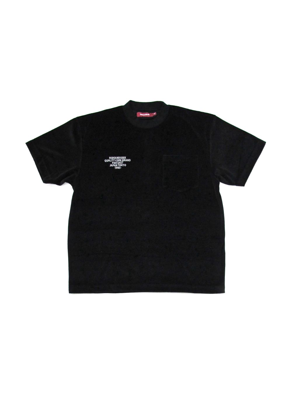 HideandSeek - VELOUR S/S TEE (CHARCOAL GRAY) / ベロアT | LOOPHOLE