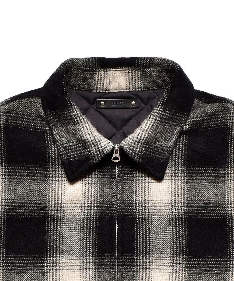 MINEDENIM - Ombre Check Flannel Quiltiner Sports JKT (BLT 