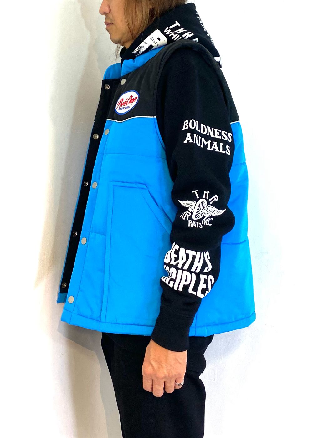 RACING VEST (BLUE×BLACK) / オリジナル レーシング ベスト
