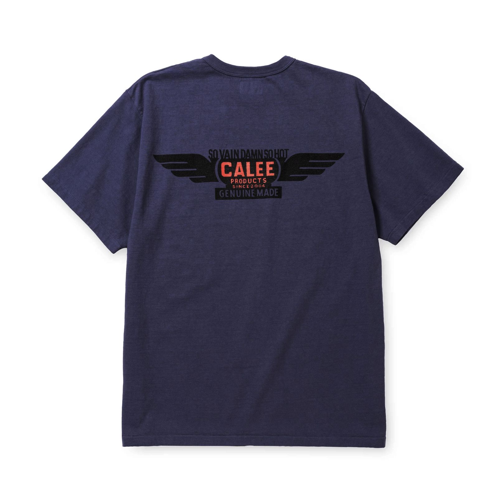 BINDER NECK WING LOGO VINTAGE TEE ＜NATURALLY PAINT DESIGN＞ (DARK PURPLE) / ×ナチュラリーペイント コラボ Tシャツ