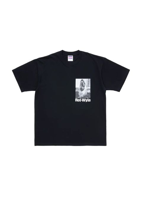 DOG PHOTO TEE (BLACK) / フォト プリント Tシャツ