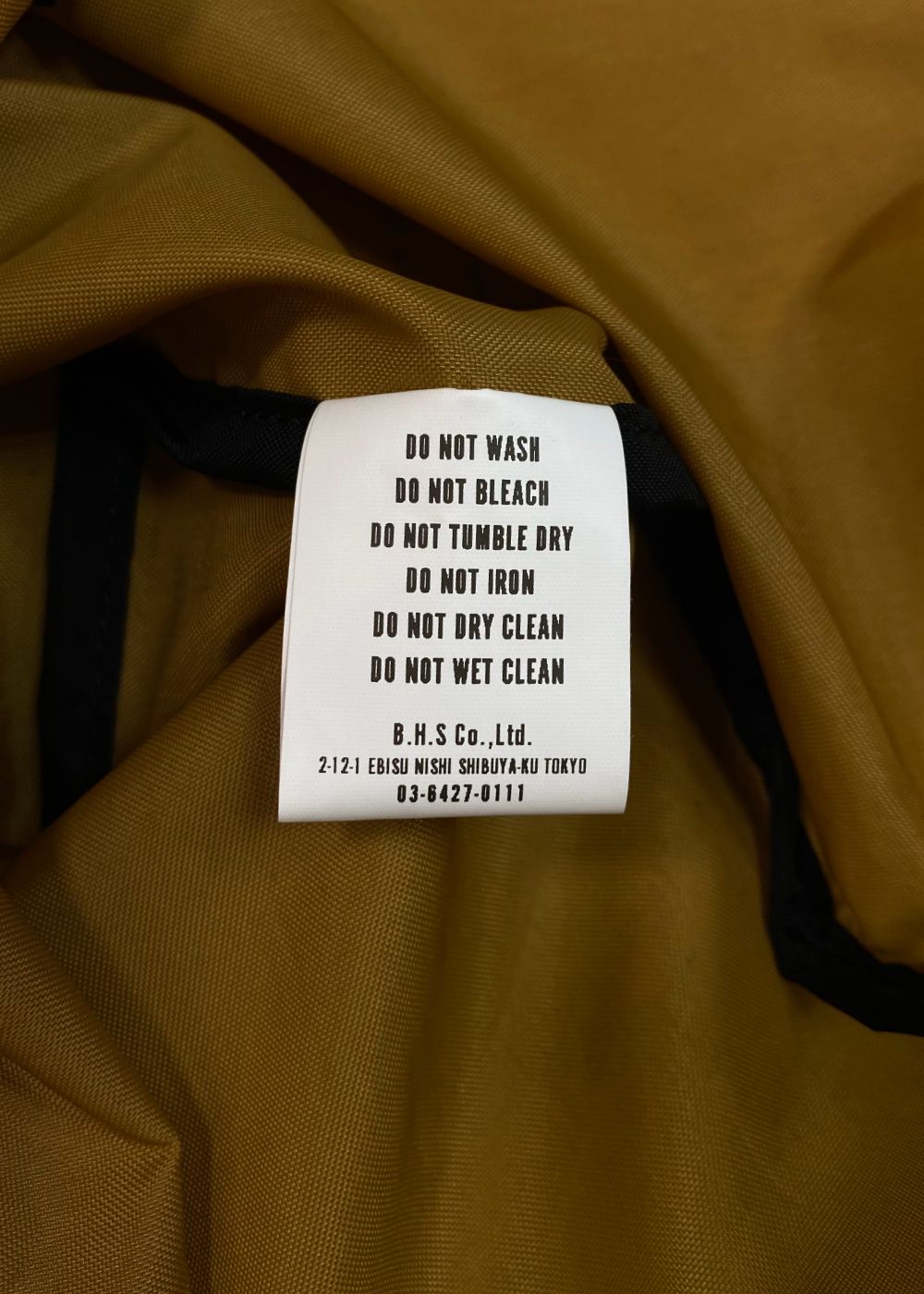 NYLON MINI TOTE BAG (COYOTE) / オリジナル ミニトートバッグ