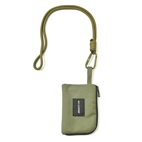 カラビナリングストラップ＆L字ポーチ (KHAKI)