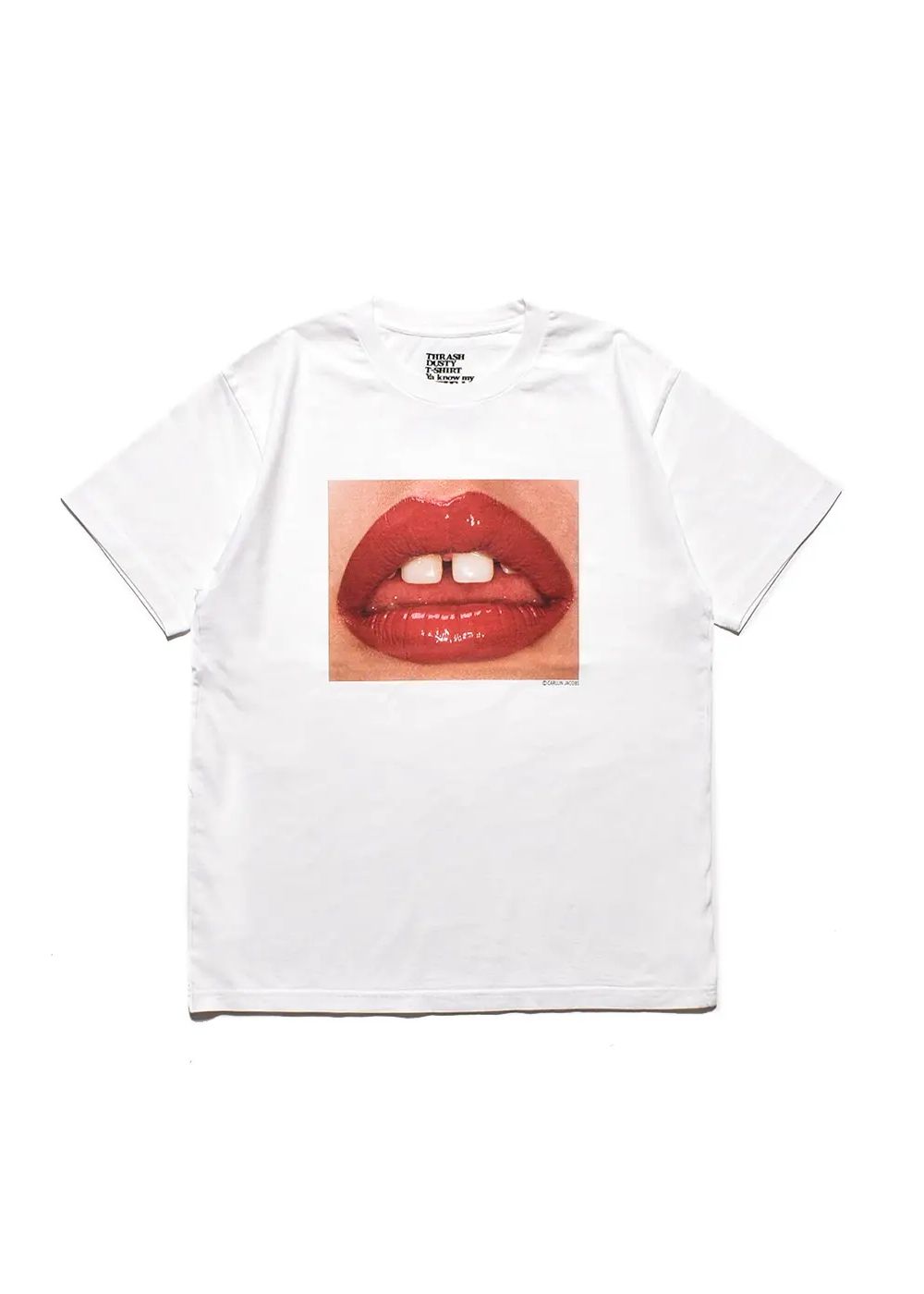 Stie-lo × Carlijn Jacobs Lips T-SH (WHITE) / ×スティーロ×カーライン・ジェイコブス コラボフォトT