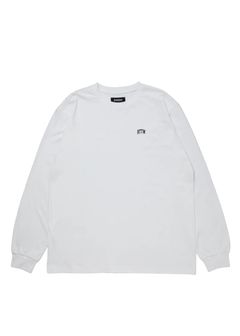 R9 LOGO LS TEE (WHITE) /  オリジナル ロゴプリント Tシャツ