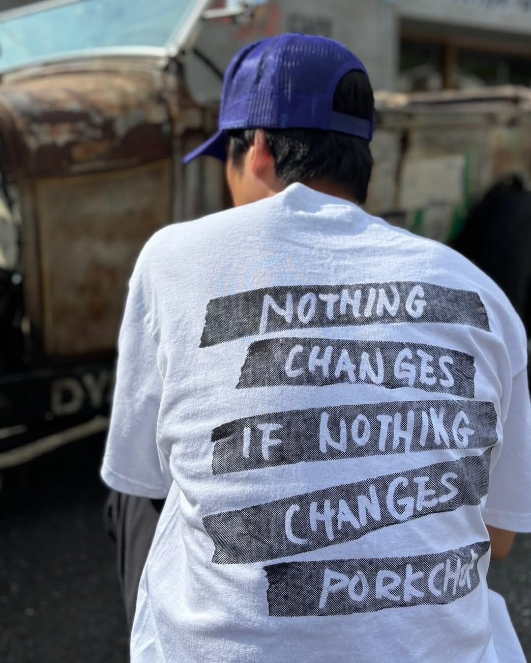 NOTHING CHANGES TEE (WHITE) / ナッシングチェンジズ Tシャツ