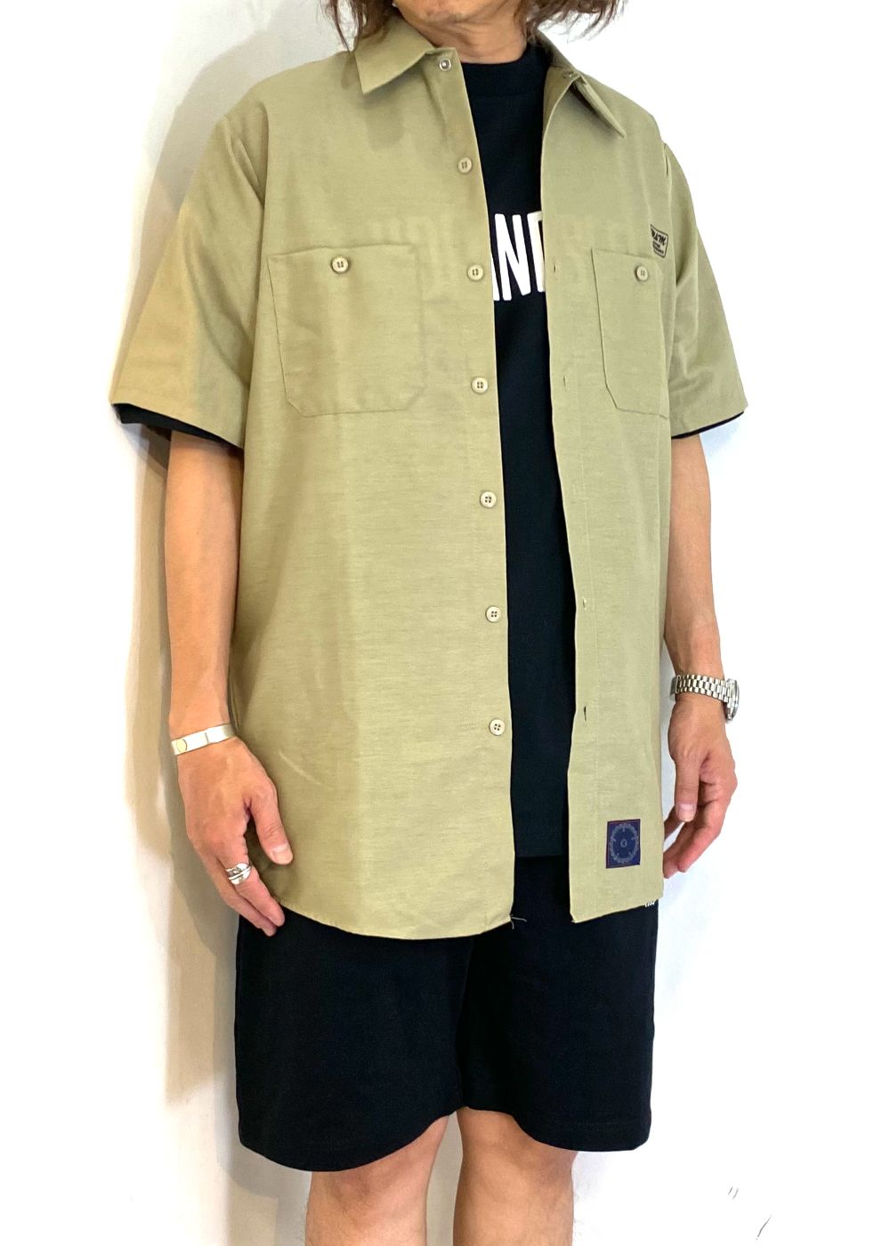 M&M CUSTOM PERFORMANCE - Short Sleeve Work Shirt (GRAY) / T