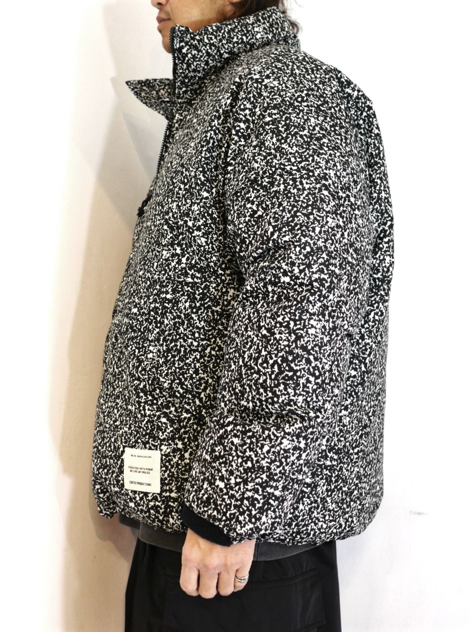 COOTIE PRODUCTIONS - T/W Jacquard Down Jacket (BLACK) / ジャガード 