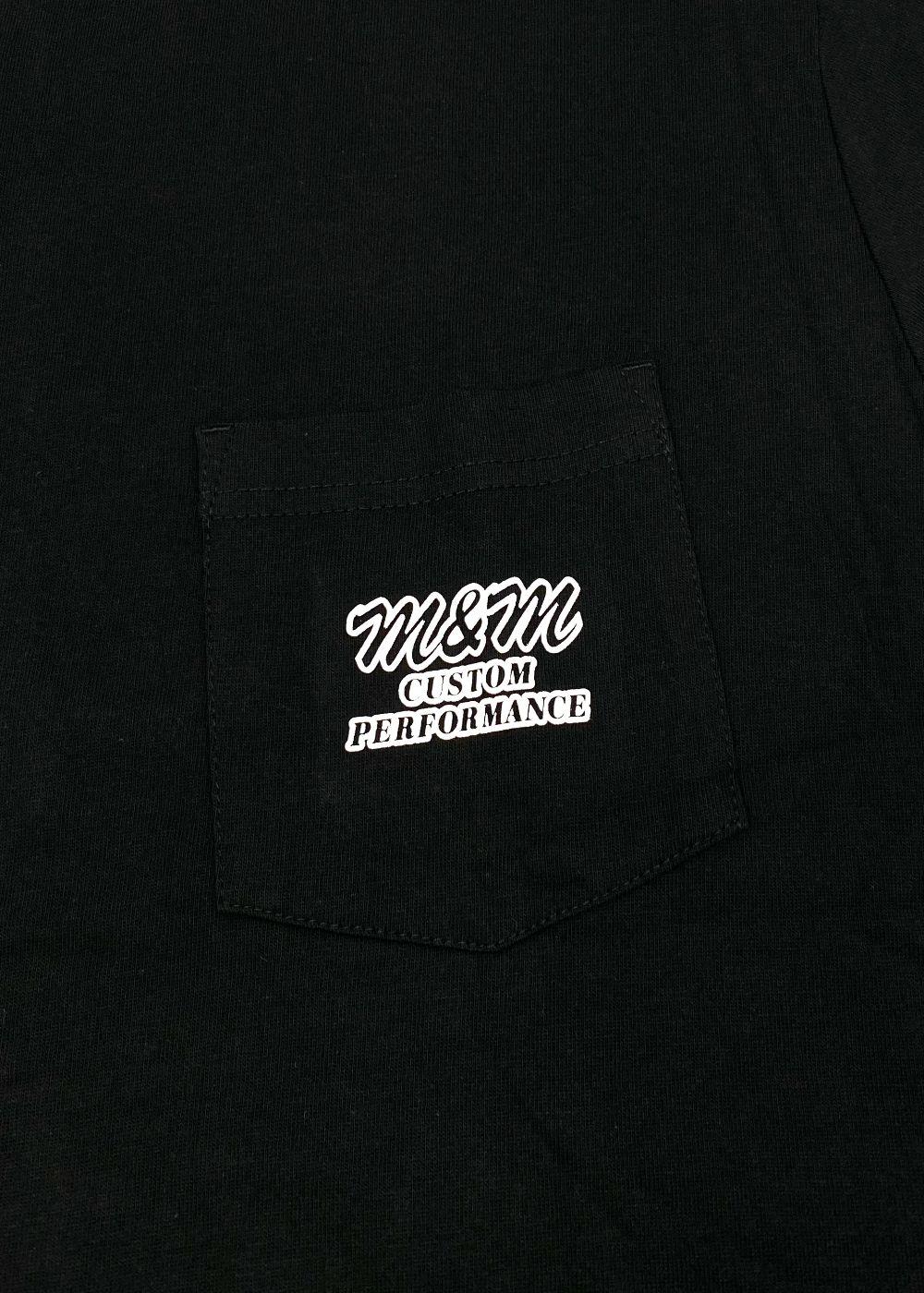 Edge Star Pocket Tee (BLACK) / バックプリント ポケットTシャツ