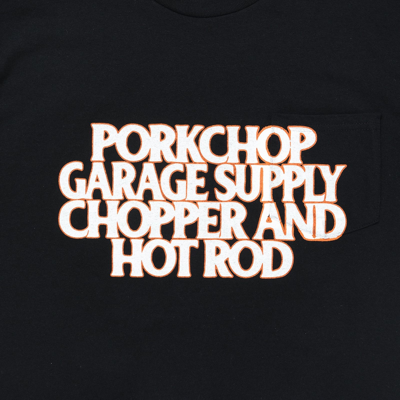 C&H LOGO POCKET TEE (BLACK) / ロゴ ポケット Tシャツ